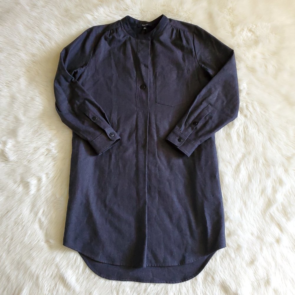 Madewell Latitude Shirtdress in Charcoal Gray Size M EUC - Picture 6 of 14